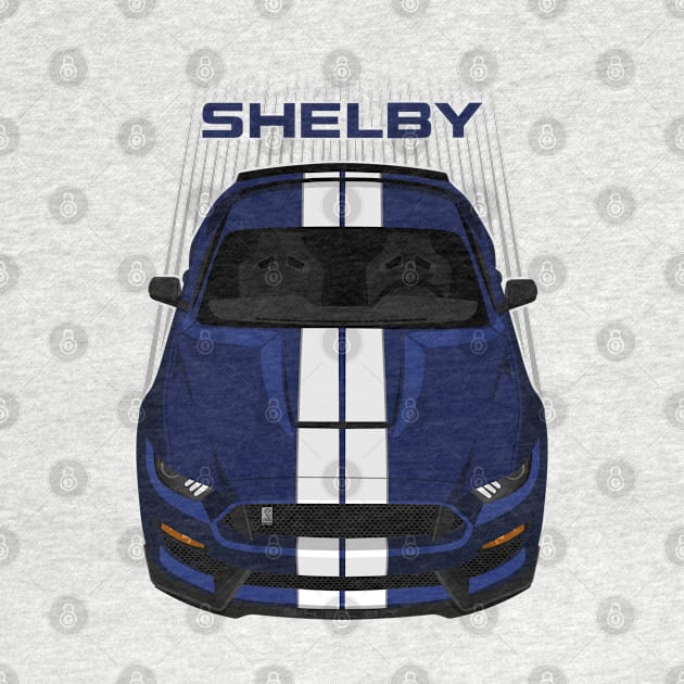 Ford Mustang Shelby GT350 2015 - 2020 - Kona Blue - White Stripes by V8social